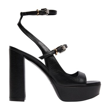 Givenchy Voyou leather platform sandals in noir
