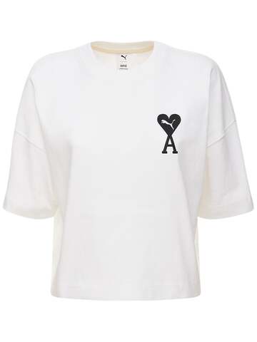 Ami X Puma Printed T-shirt in white