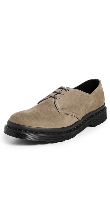 dr. martens 1461 oxford shoes nickel grey milled nubuck wp 12