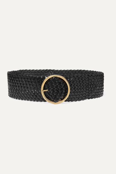 Anderson's - Woven Leather Belt - Black