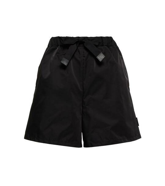 Moncler High-rise cargo shorts in black