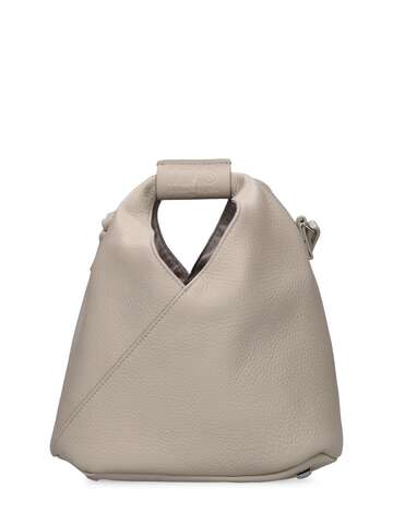 MM6 MAISON MARGIELA Japanese Faux Leather Top Handle Bag in silver