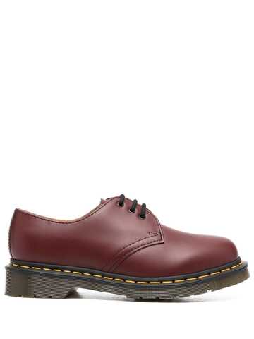dr. martens 1461 leather oxford shoes - red