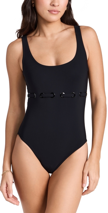 karla colletto lucy silent underwire one piece swimsuit black 14
