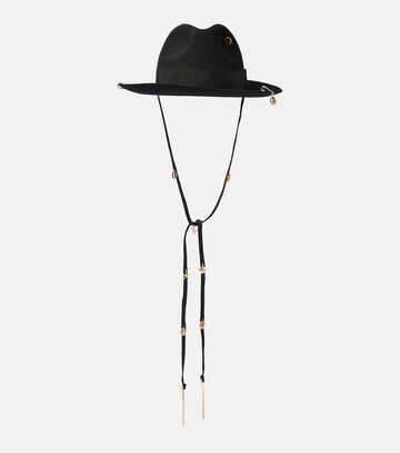 ruslan baginskiy wool felt fedora hat in black