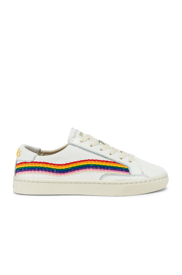 Soludos Rainbow Wave Sneaker in white