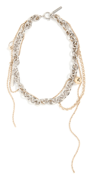 Justine Clenquet Lewis Necklace in gold / silver