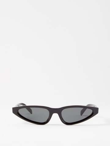 celine eyewear - cat-eye acetate sunglasses - womens - black