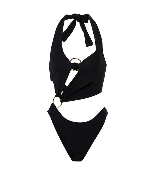 Louisa Ballou Cutout swimsuit in black