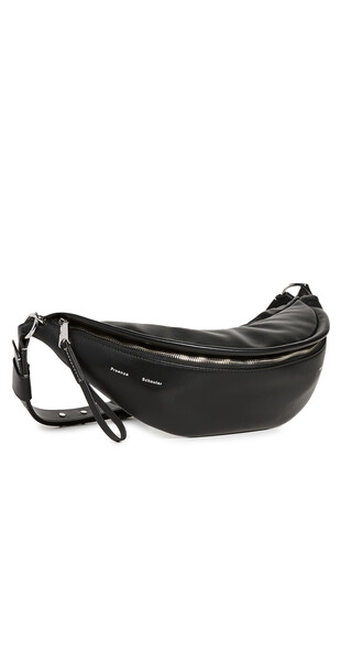 Proenza Schouler White Label Stanton Leather Sling Bag in black