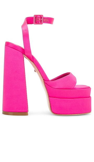 raye casia ankle strap platform in fuchsia in pink