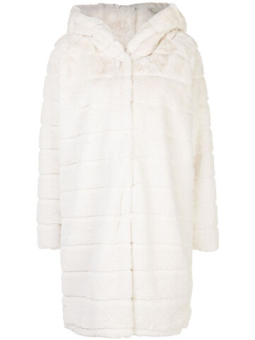 Apparis Celina faux-fur coat in white