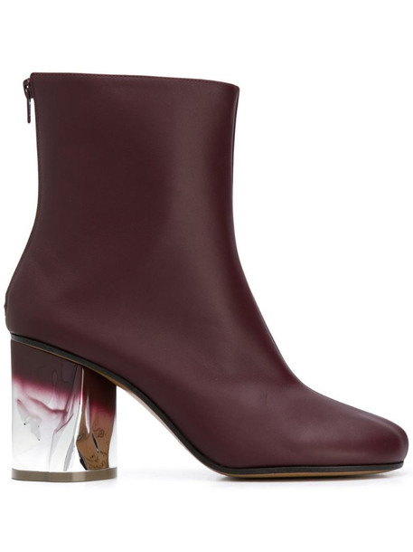 Maison Margiela crushed heel ankle boots in brown