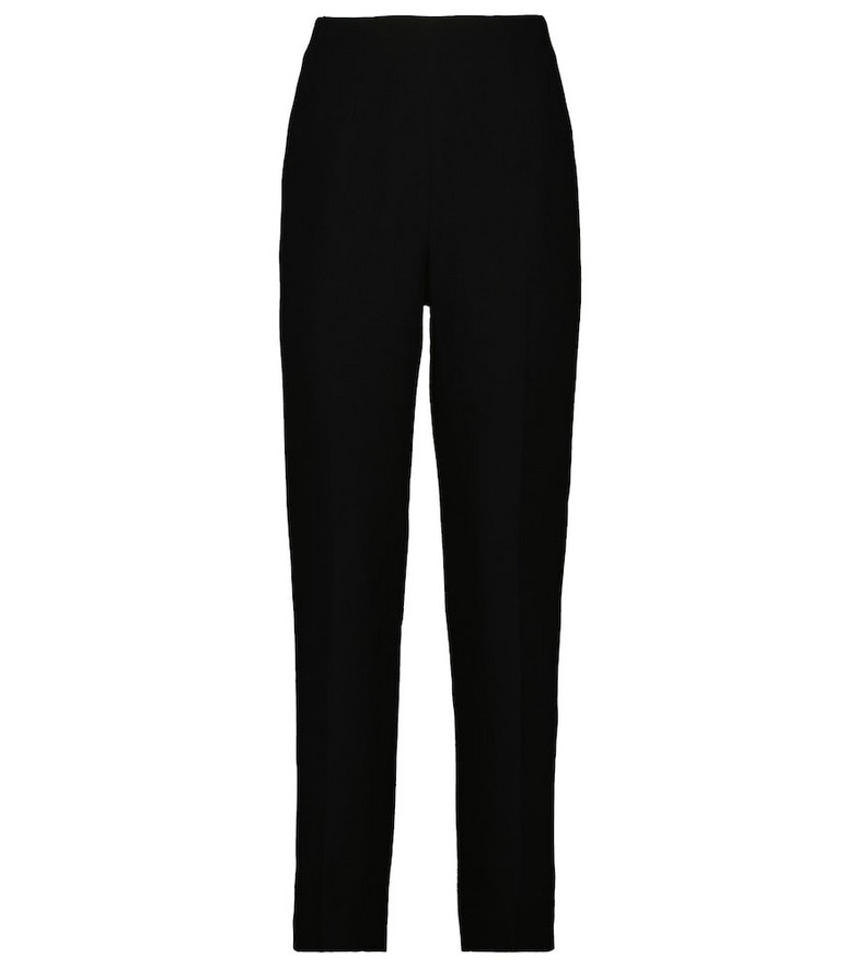 Emilia Wickstead Arabella high-rise straight pants in black