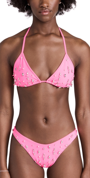 loveshackfancy medora bikini set pink lady xxl