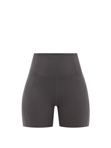 Girlfriend Collective - High-rise Recycled-fibre Running Shorts - Womens - Grey