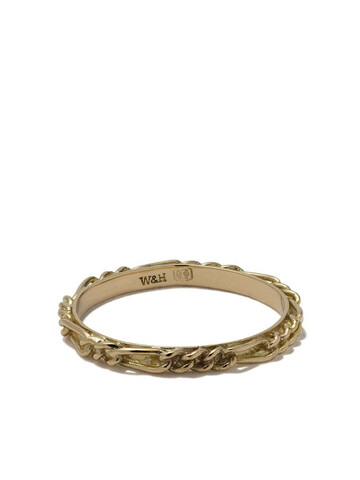 Wouters & Hendrix Gold 18kt yellow gold Figaro Chain ring