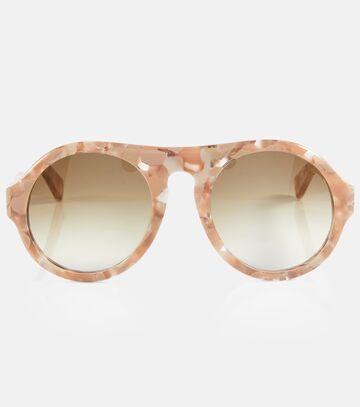 Chloe Gayia round sunglasses in neutrals