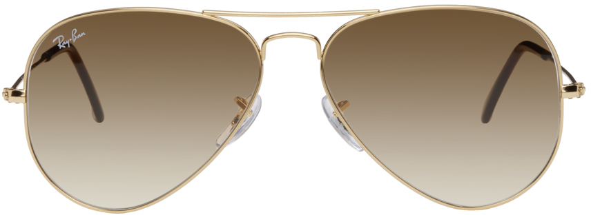 Ray-Ban Gold Aviator Classic Sunglasses