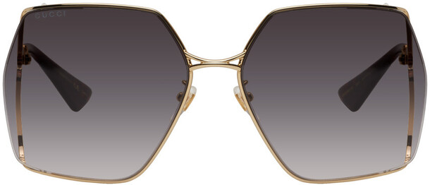 Gucci Gold Round Sunglasses