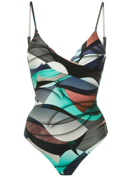 Lygia & Nanny Bianca printed swimsuit in blue