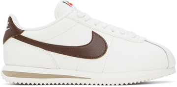 nike off-white cortez sneakers in khaki