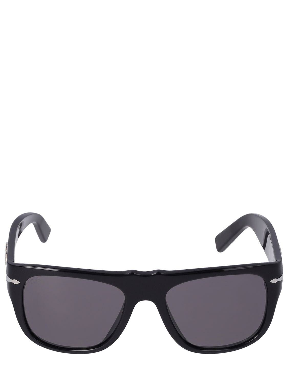 DOLCE & GABBANA D&g X Persol Squared Acetate Sunglasses in black / grey