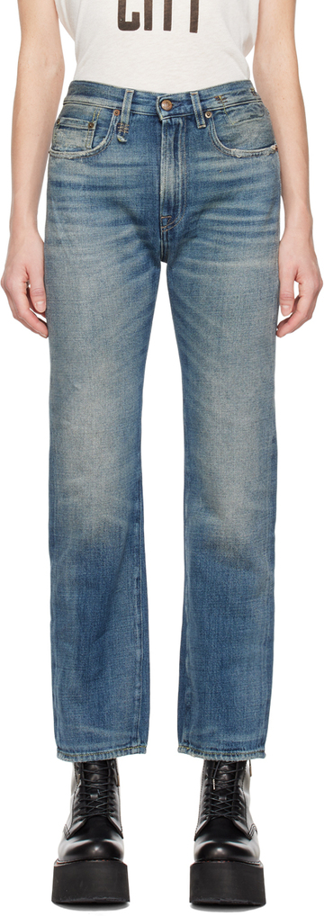 r13 blue courtney slim jeans in indigo