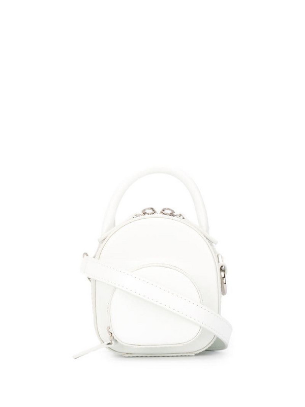 belysa Klaze zipped mini bag in white