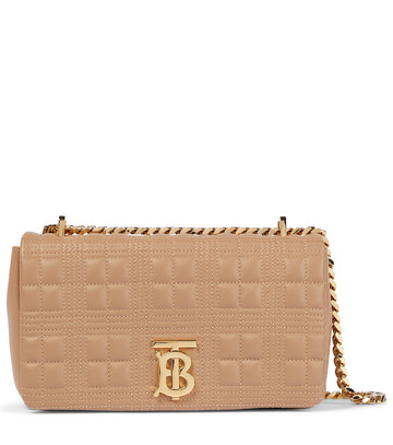Burberry Lola Small leather shoulder bag in beige