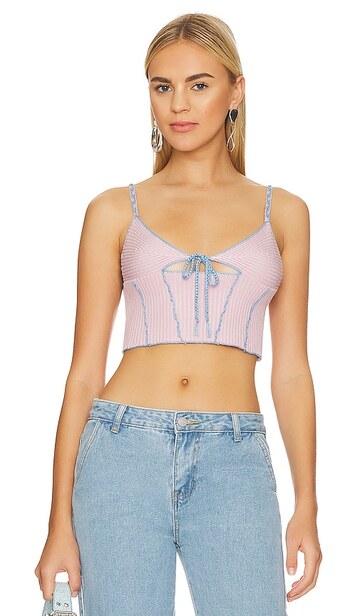more to come mila knit cami top in lavender