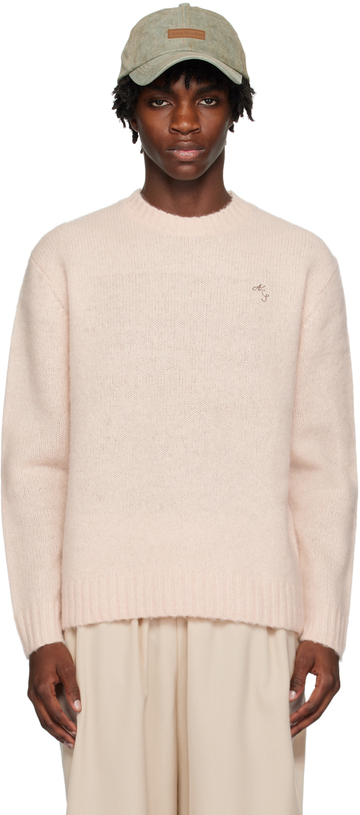 acne studios pink brushed sweater