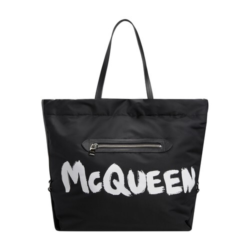 Alexander Mcqueen The Bundle tote bag in black / white