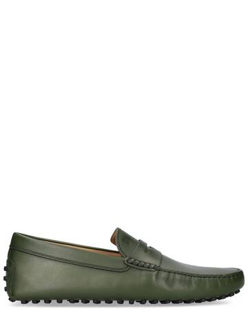 tod's leather loafers