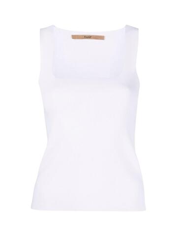 Nuur Sleeveless Top in white