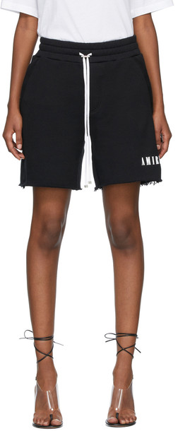 AMIRI Black Core Logo Sweat Shorts