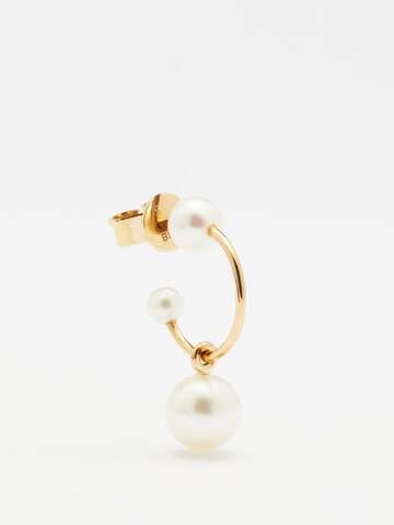 sophie bille brahe - claudia pearl & 14kt gold single earring - womens - pearl