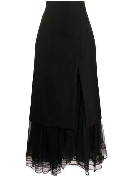Comme Des Garçons Noir Kei Ninomiya high-waisted layered skirt in black