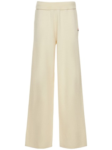 EXTREME CASHMERE Zubon Cashmere Knit Pants in white