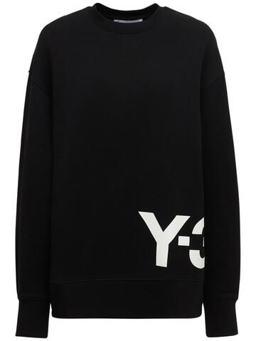 Y-3 Ch1 Classic Logo Cotton Sweatshirt in black