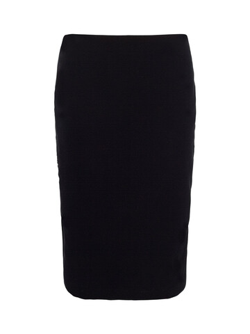 SAINT LAURENT Velvet Midi Skirt in noir