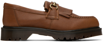 dr. martens brown adrian snaffle loafers
