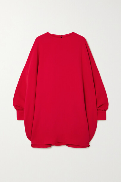 Valentino - Silk-crepe Mini Dress - Red