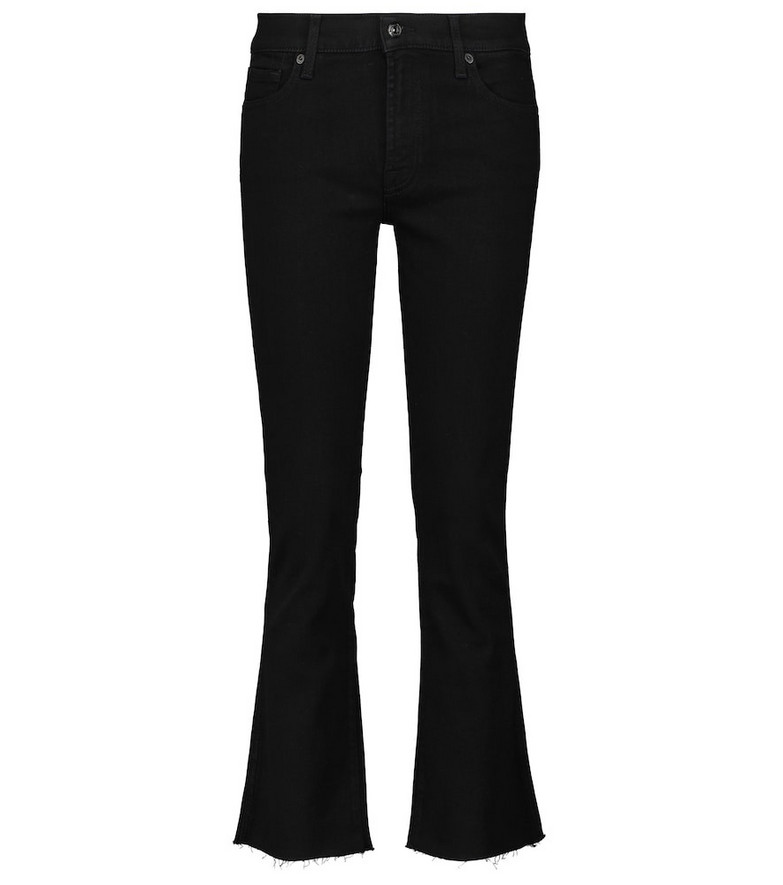 7 For All Mankind Slim Illusion high-rise jeans in black