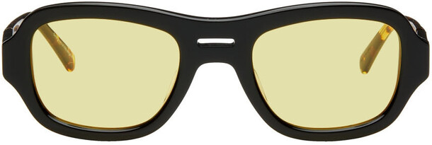 BONNIE CLYDE Black & Yellow Maniac Sunglasses