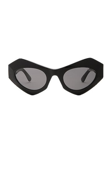 emilio pucci geometric sunglasses in black