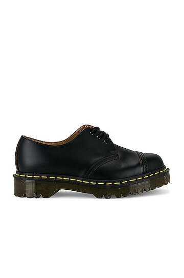 dr. martens made in england 1461 bex toe cap in black