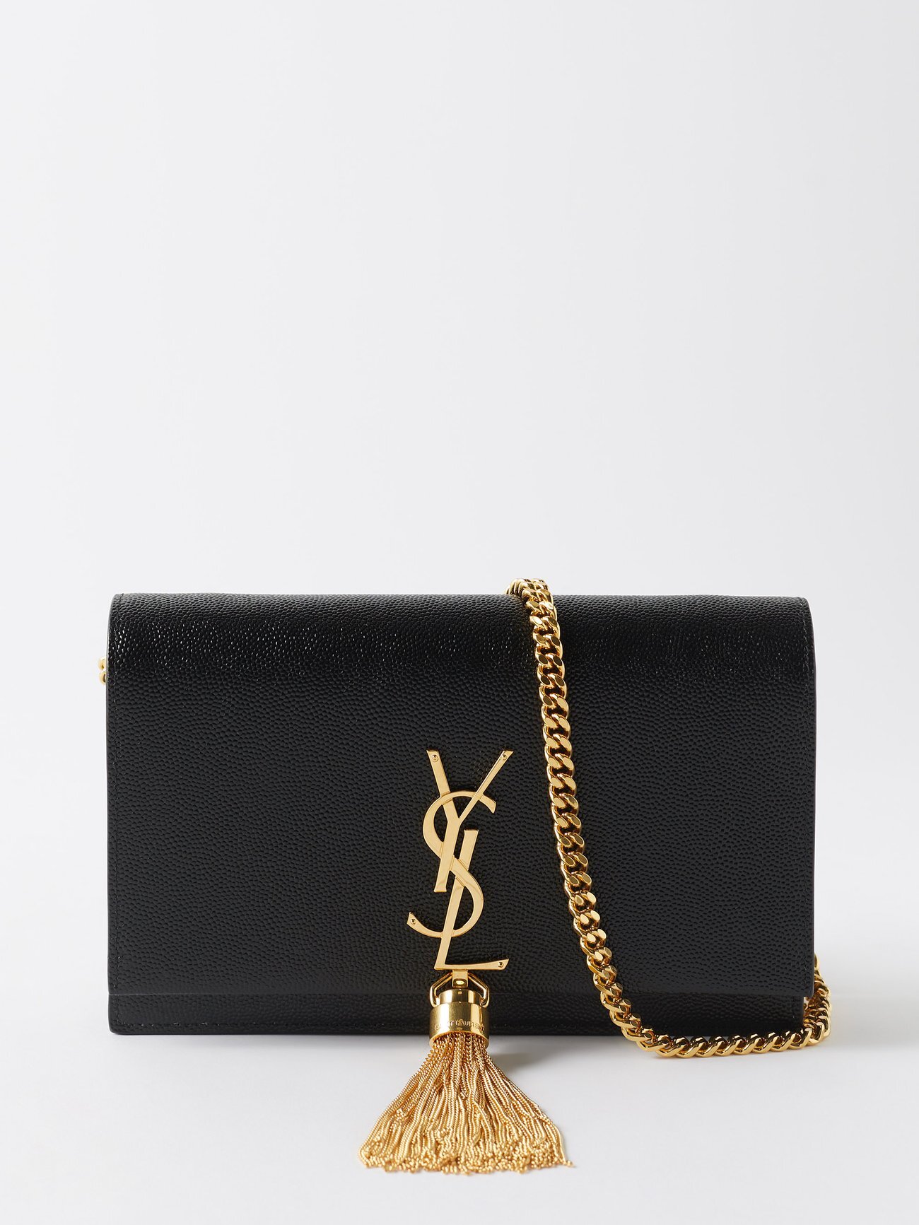 Saint Laurent - Kate Chain-tassel Leather Cross-body Bag - Womens - Black