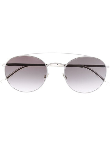 Mykita mirrored round-frame sunglasses in silver