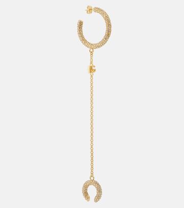 dolce&gabbana dg crystal-embellished single earring in gold